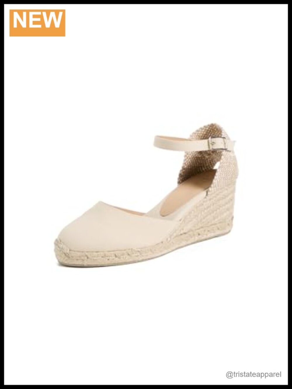 Carol 6 Wedge Espadrilles Leather Rubber Sole Ankle Strap Casual Summer